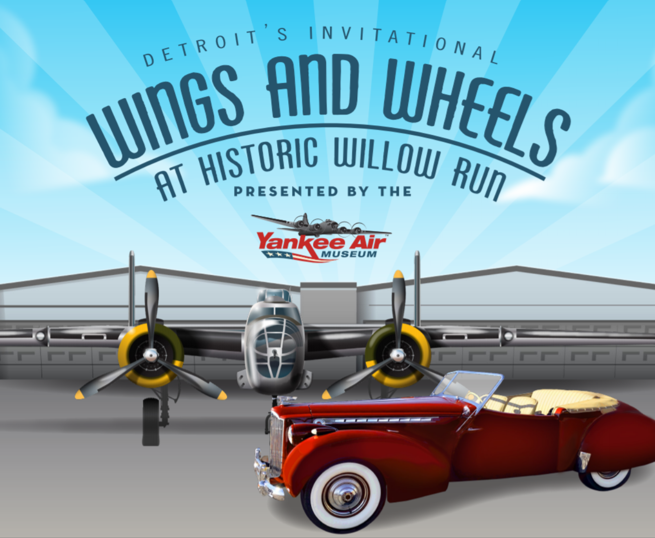 Wings and Wheels at Willow Run CANCELLED Motor City Packards