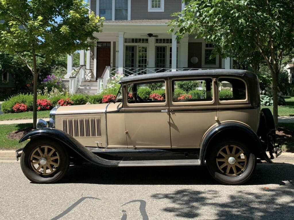 Dave has owned this Studebaker since he was 16. It is now kept company by his two Packards.