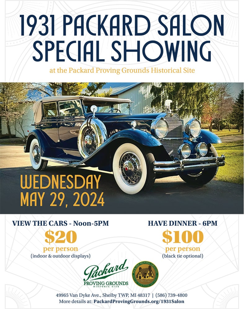 1931 Packard Salon at PPG event flyer